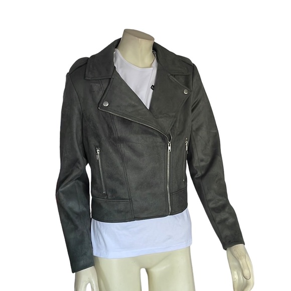 BB DAKOTA X STEVE MADDEN - Faux Suede Moto Jacket - Picture 2 of 8